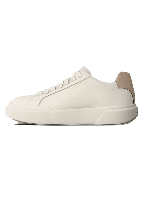 Scarpe Tommy Hilfiger Chunky Cupsole LaceUp LTH Bianco Beige Marshmallow Uomo CALVIN KLEIN | Sneakers | YM0YM01344-0LC